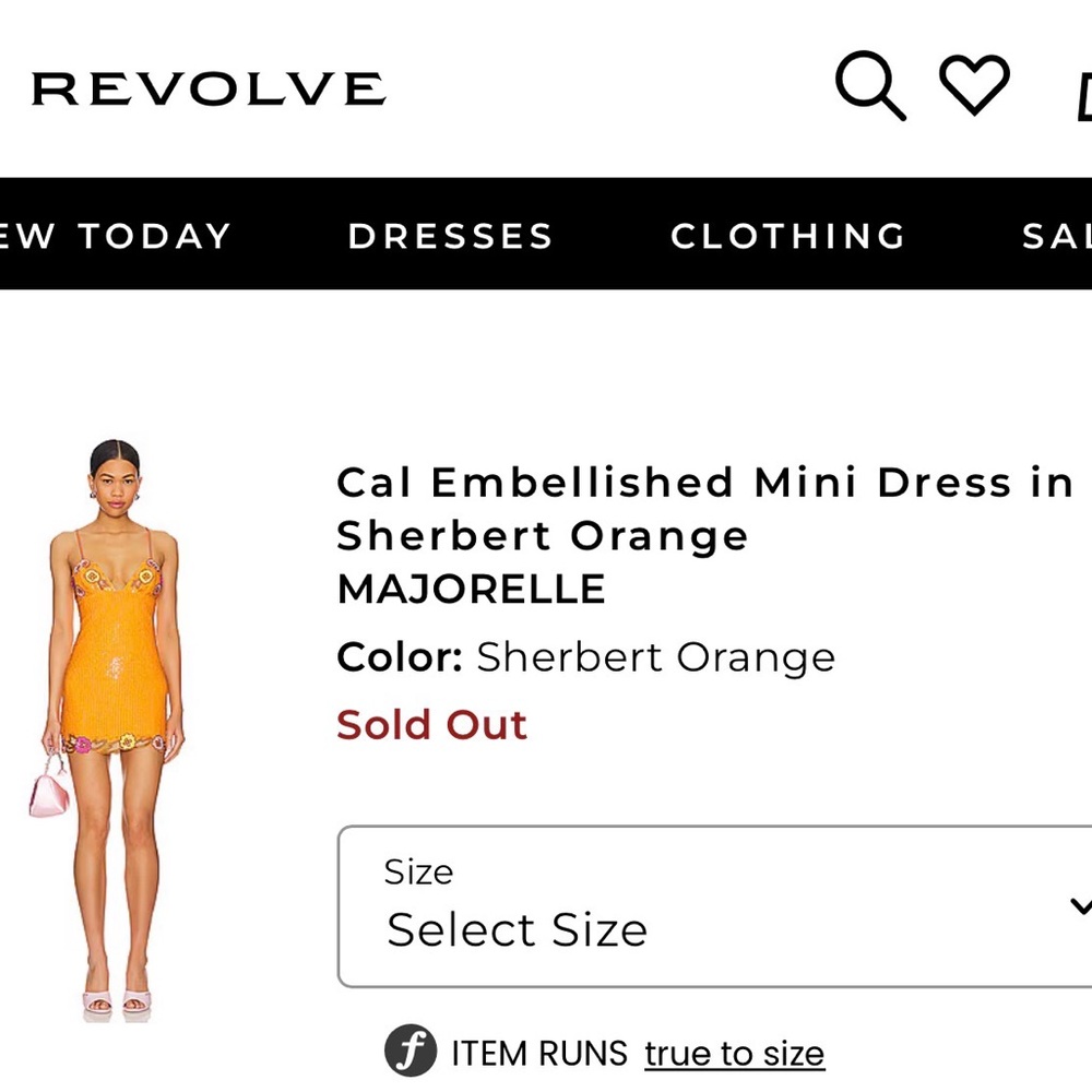 MAJORELLE cal embellished mini dress - Picture 2 of 3